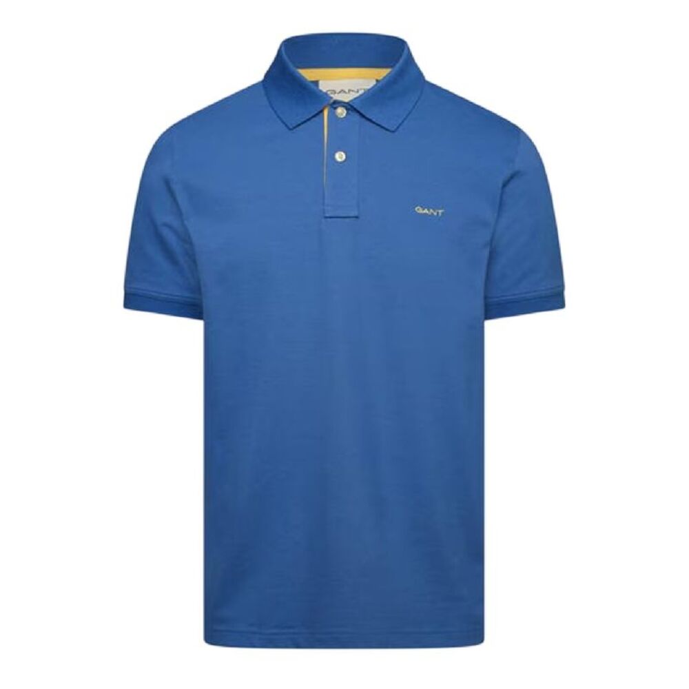 Gant Mens Contrast Logo Polo Shirt / Blue